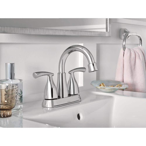 MOEN Essie 2Handle 4 in. Centerset Bathroom Faucet in Chrome eBay