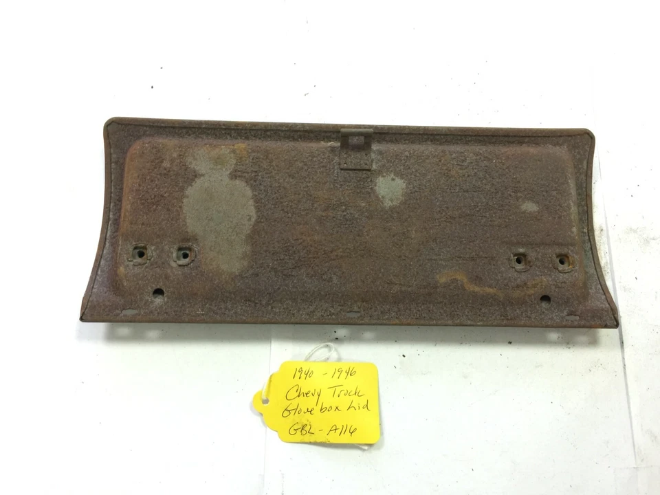Tapa de guantera original usada para camión Chevy GMC 1940-46 #GBL-A116 Foto 3 de 3