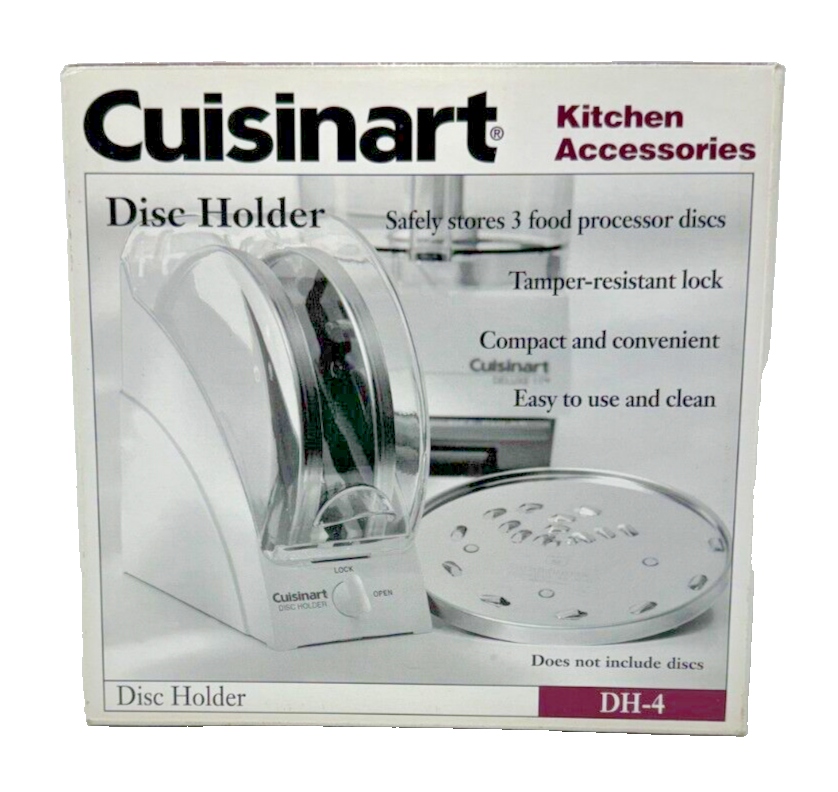 Cuisinart Disc Holder Model DH-4 & 3 Discs Kitchen Accessories