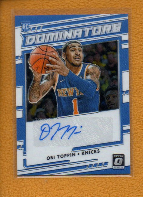 Obi Toppin 2020-21 Donruss Optic Rookie Dominators Signatures RC