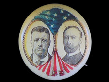 1904 Whitehead & Hoag Roosevelt and Fairbanks Campaign Pinback
