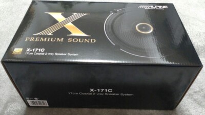 ALPINE X-171C Premium Sound 17cm Coaxial 2-Way Speaker System New Japan
