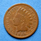 1886 TYPE 2 Indian Head Cent Penny ~ G GOOD ~ US Type Coin Collectible