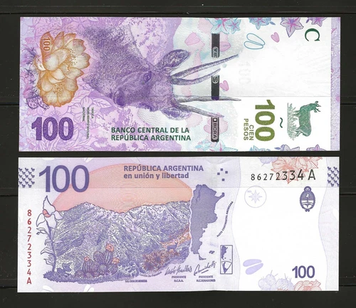 ARGENTINA 100 Pesos 2018, P-363Aa, Suffix "A", Pack Fresh Original UNC Grade