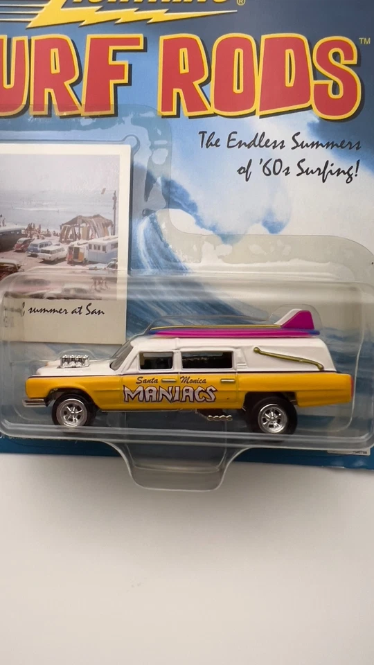 Cadillac Fúnebre Johnny Lightning Surf Rods Santa Monica Maniacs 1966 Foto 2 de 4