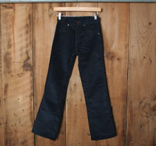 Vintage DAKOTA by Five Brothers Navy Blue Corduroy Boot Cut Pants Measure 25x28