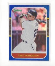 2021 Donruss Variations Holo Blue #216 Jim Thome RETRO Indians VAR!