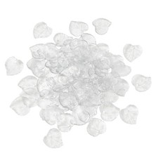100pcs Transparent Acrylic Leaf Clear Pendants Charm For Necklace Jewelry Making