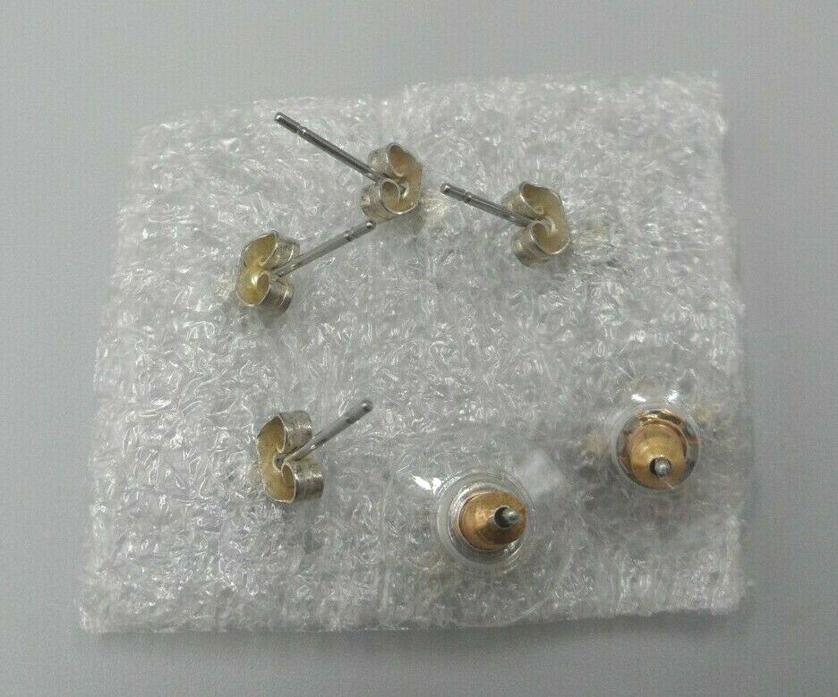 Tiny Rhinestone Cross Earrings w Interchangeable … - image 6