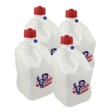 VP Racing 4 Pack White Patriotic Square 5 Gallon Racing Fuel Jug Gas Can IMCA 