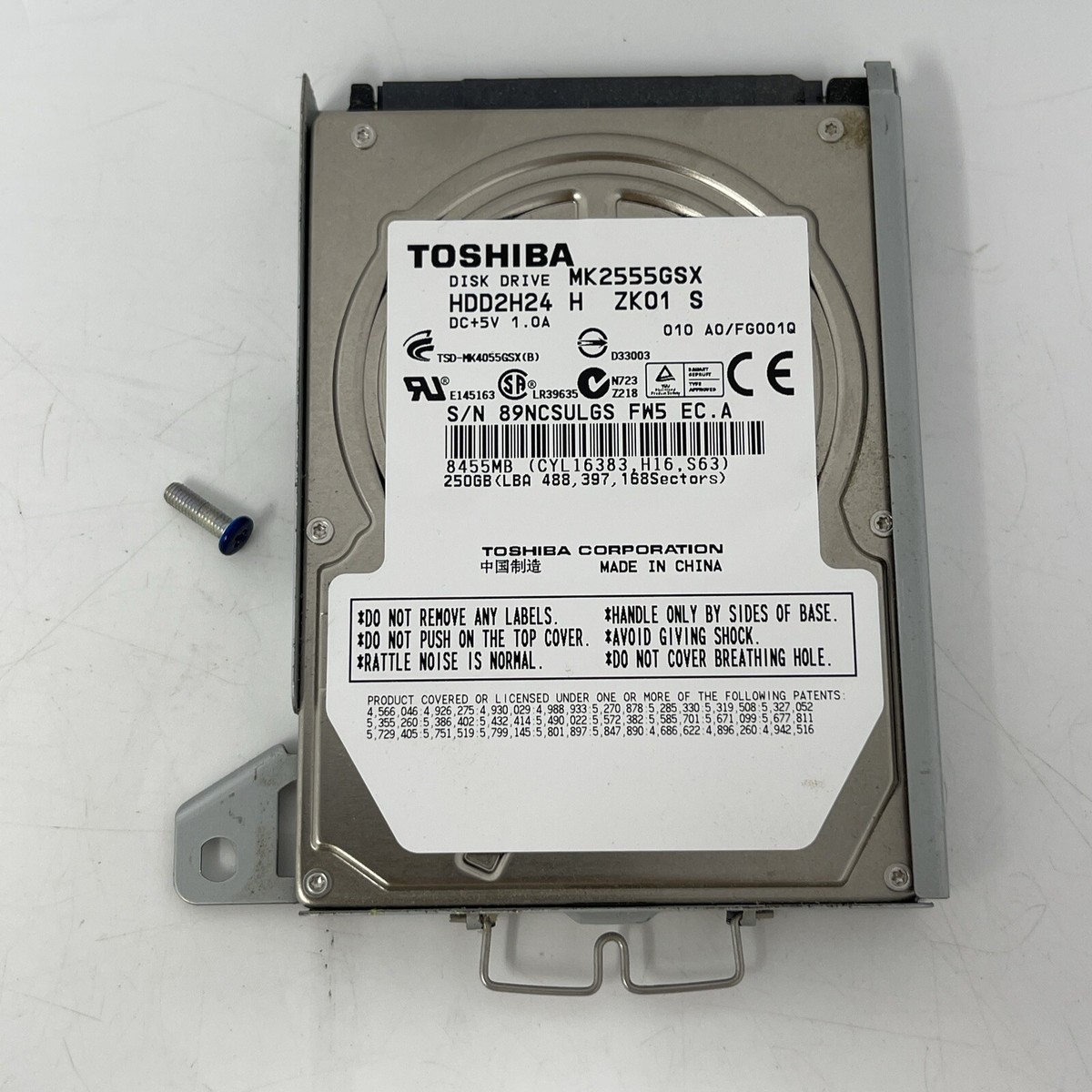 250GB Hard Drive HDD With Caddy, Screw For PlayStation 3 PS3