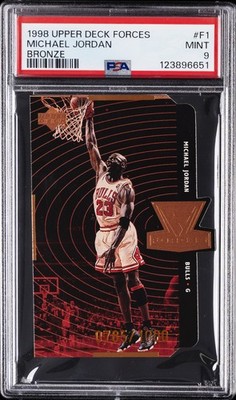1998 UD FORCES BRONZE #F1 MICHAEL JORDAN 785/1000 PSA 9 | eBay