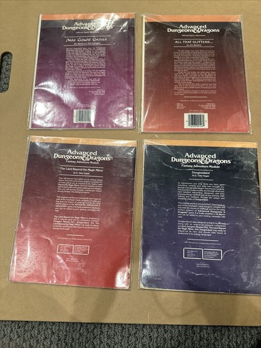 AD&D Lot 4 TSR Fantasy Adventure Modules Dungeons Dragons EX1, EX2, UK6, UK7 d&d - Picture 24 of 24