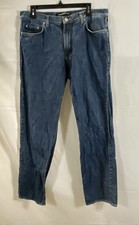 Vintage Y2K Versace Jeans Couture Men's Blue Straight Leg Jeans Medusa Sz 38