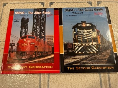 GM&O Gulf Mobile Ohio Alton Route 2 Volume Set RR Railtoad Books Joe Petric 