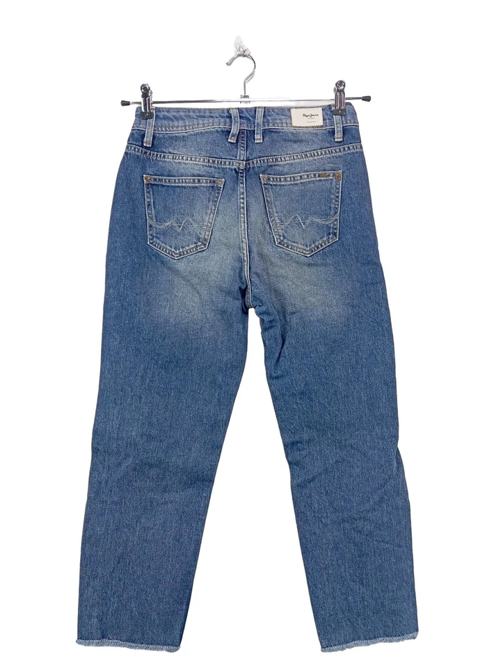 PEPE JEANS Jeans taille haute Dames Jeans T EU 34 bleu style décontracté - Photo 2/4