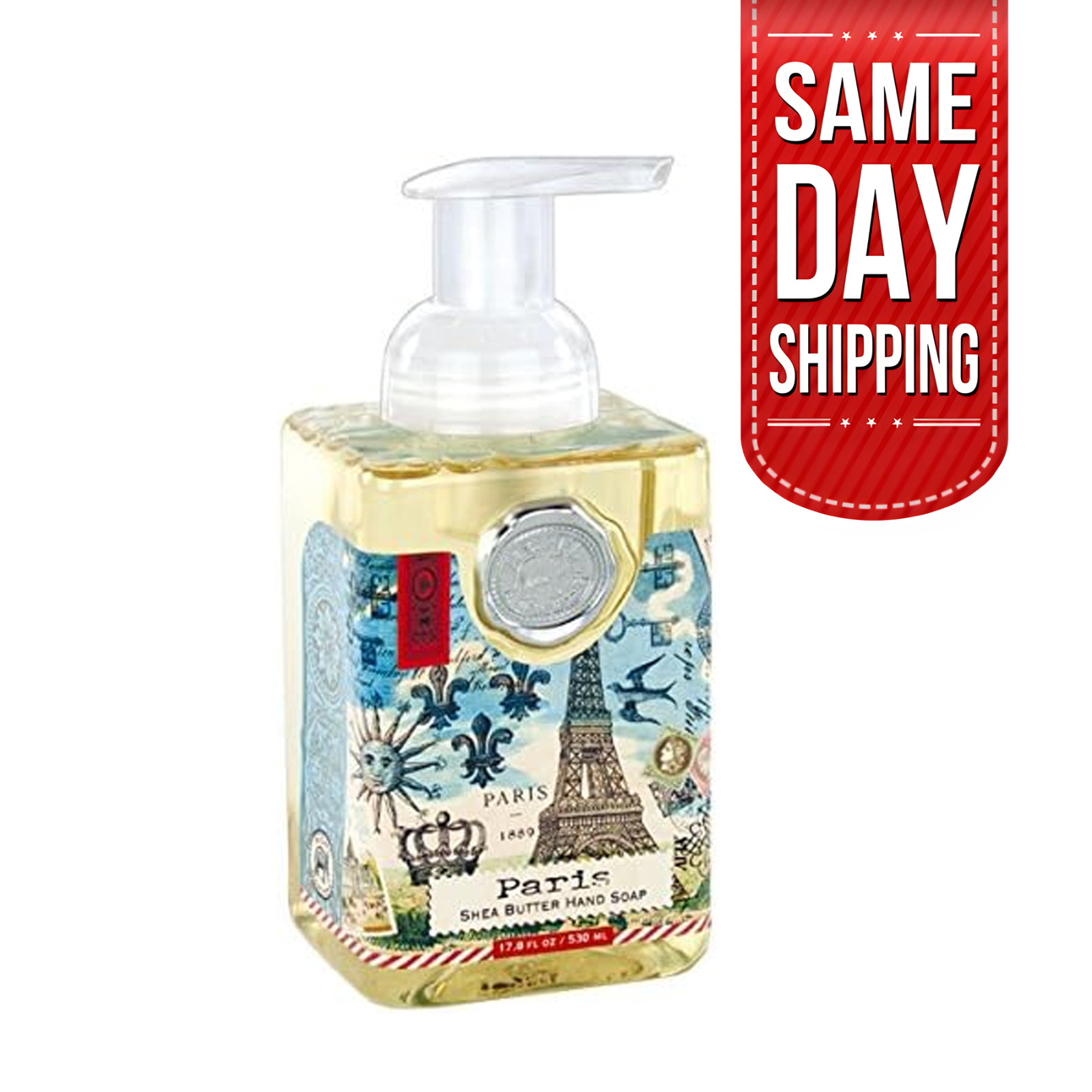 NP Michel Design Works Foaming Hand Soap, Paris, 17.8 FL OZ, 530 ML