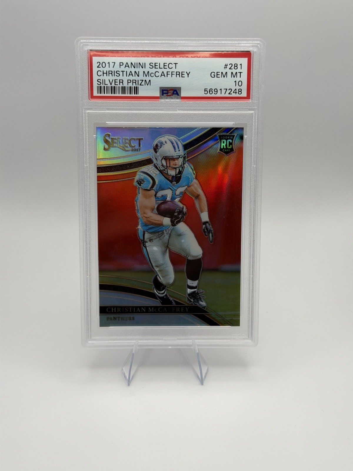 2017 Panini Select - Field Level Christian McCaffrey #281 Silver Prizm (RC)