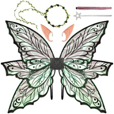 Fairy Wings Women Adult Large, Black Costume for Woman,Big Realistic...