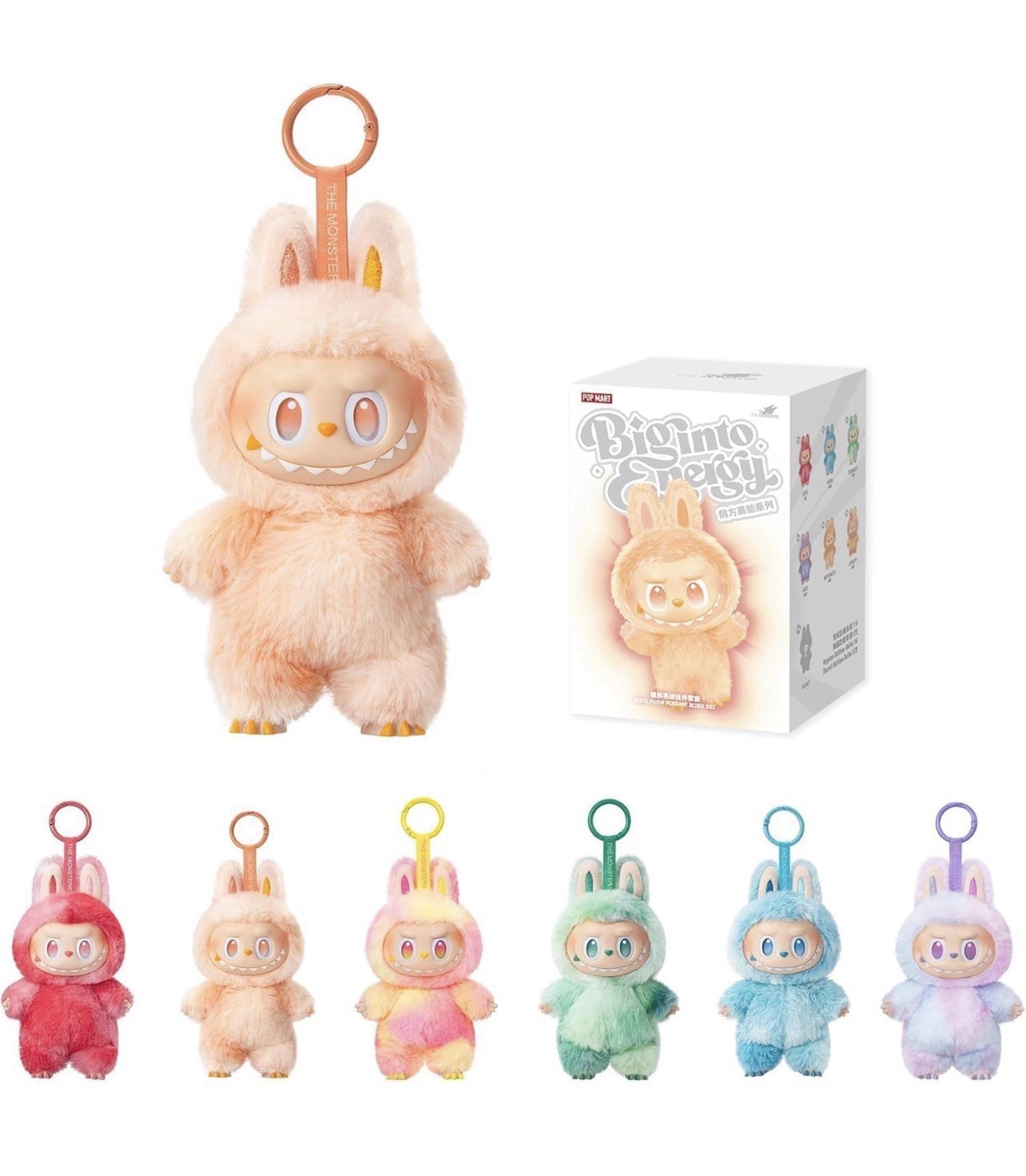 Pop Mart the Monsters Big Into Energy Series Vinyl Plush Pendant, Blind Box, 1pc