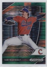 2020 Panini Prizm Draft Picks Green Pulsar Prizm Sam Weatherly #PDP81 0q3