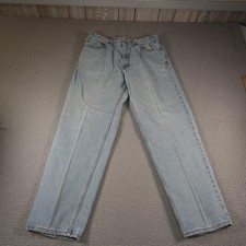 Vintage Levis 550 Jeans Mens 36x30 Blue Relaxed Fit Tapered Leg Denim USA 90s