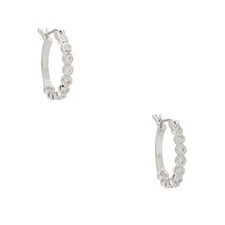 Kate Spade New York Women's Full Circle Huggies Silver