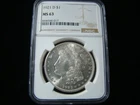 1921-D Morgan Silver Dollar NGC Graded MS63 #8446546-017