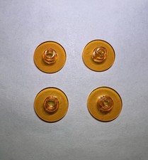 Lego Lot Of 4 Transparent Orange Trans Parabolic Element 16 New City Stud Clear