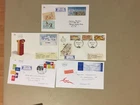 Five Israel registered fdc with imperf stamps(z)