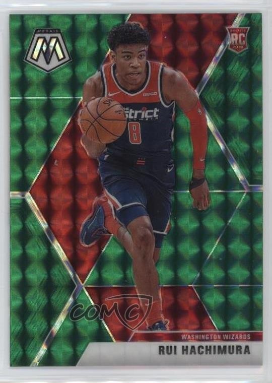 2019-20 Panini Mosaic Rookies Green Prizm Rui Hachimura #231 12g7