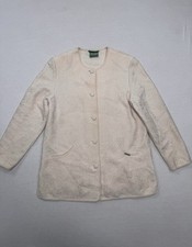 Geiger Walkjacke Gr 40 Damen Schurwolle Vintage Ivory Natur Trachtenjacke