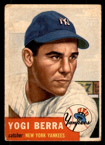 Yogi Berra #104 1953 Topps card