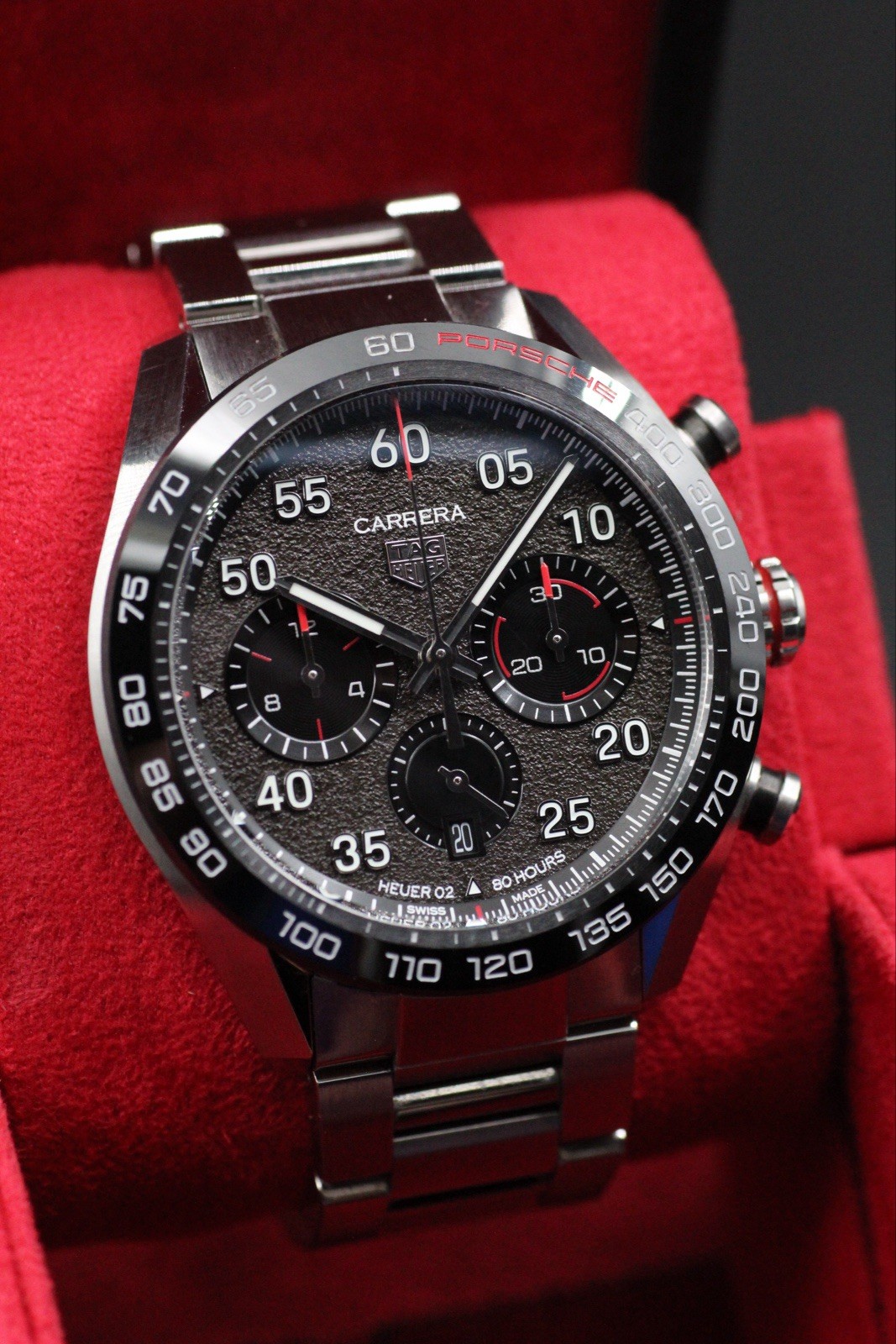 TAG Heuer Carrera Chronograph Porsche Special Edition Grey Men's Watch CBN2A1F