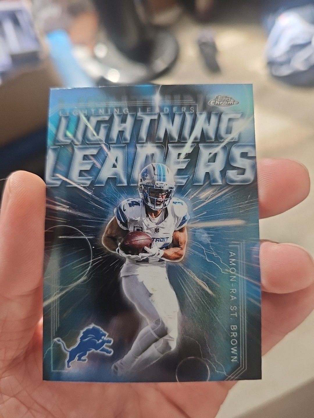 Topps Chrome Lightning Leaders Amon-Ra St. Brown Detroit Lions 2025 #LL-15