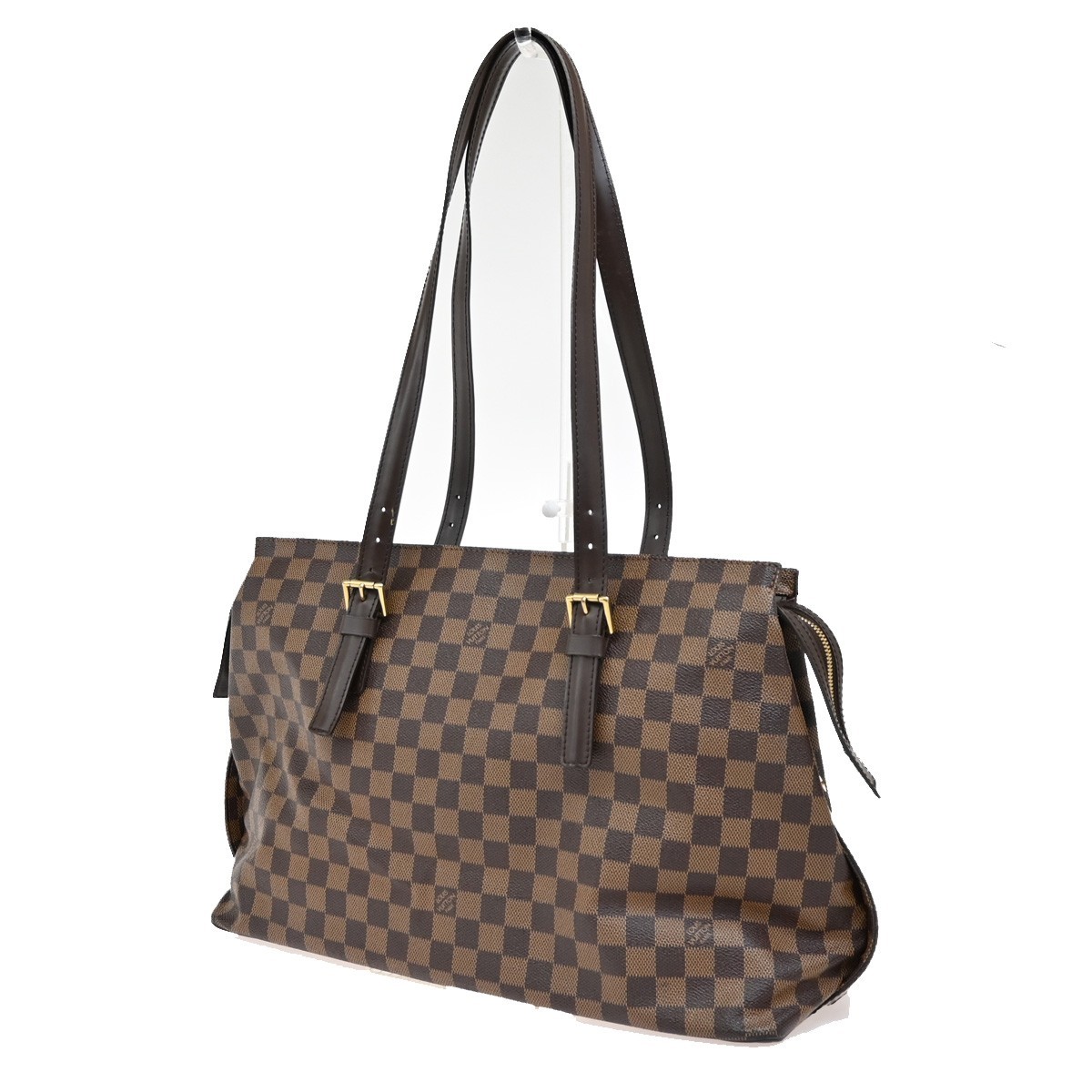 Louis Vuitton Damier Leather Chelsea Shoulder Tote Bag France N51119 74KA718-image