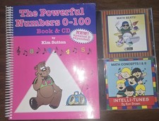 Powerful Numbers 1-100 (Book & CD), Kim Sutton + 2 Math Beats Ron Brown CD!!
