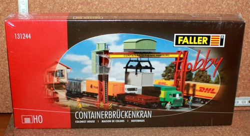 Faller H0 131244 grúa puente contenedor como kit ¡Nuevo en embalaje original! | Zustand: Neu