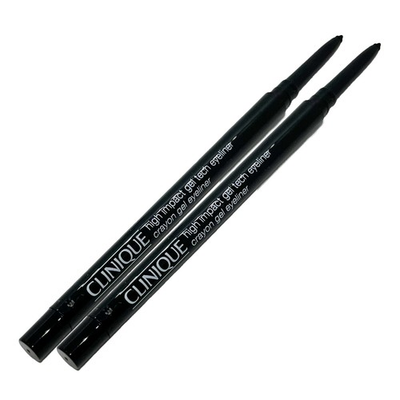 #ad 2 Pack Clinique High Impact Gel Tech Eyeliner 01 Intense Black .09 oz .0034g $14.38