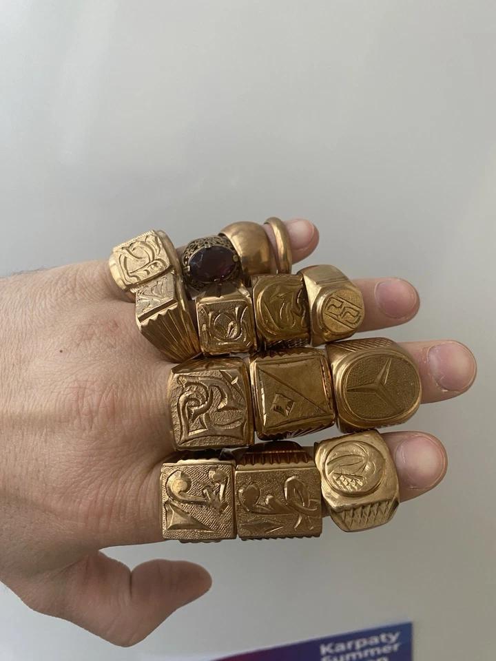 Anillo sello hombre vintage Foto 3 de 4