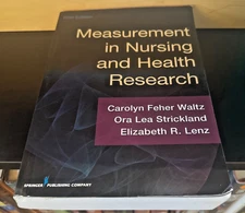 Measurement in Nursing and Health Research, 5th Ed, SC, 2016, Strickland, Lenz