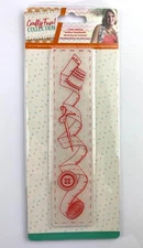 Crafter's Companion Crafty Fun - CRAFTY NOTATIONS - 1.5"x7" Embossing Folder