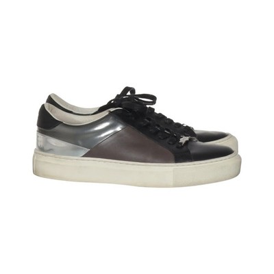Navyboot, Sneaker, Größe: 37, Leder, Schwarz/Silber, Damen #ZCa