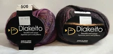 RARE VINTAGE Diakeito Diasilkombrer Yarn Lot Of 2 506 509 Wool Silk Mohair Japan