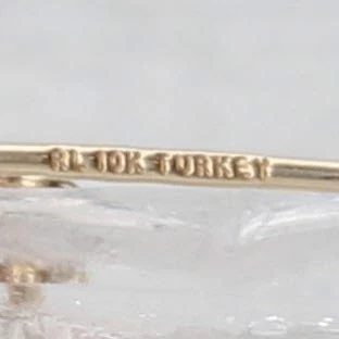 Interlocking Teardrop Dangle Earrings 10k Yellow White Gold Hook Posts - Image 4 of 4