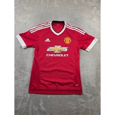 Adidas Manchester United Jersey Mens Medium Red AC1415 Climacool Soccer AC1415