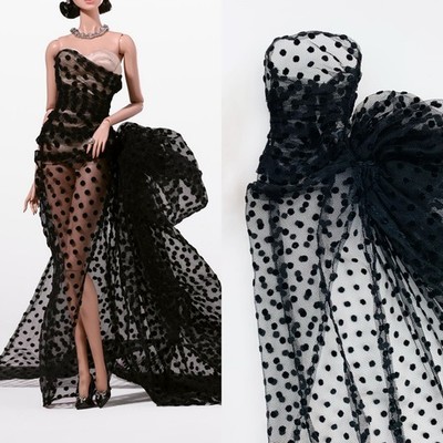 Integrity Fashion Royalty Redefined Luxury Kyori Sato sheer black over dress 