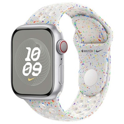Nike Sport Armband für  Apple Watch | 38/40/41/42 mm - Größe M/L - Pure Platinum