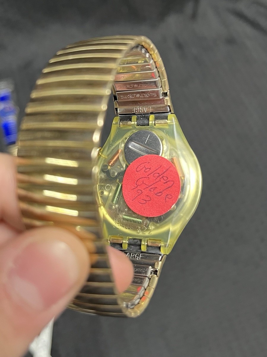 Vintage Swatch Flex Golden Globe SCG101 Chrono Watch | eBay