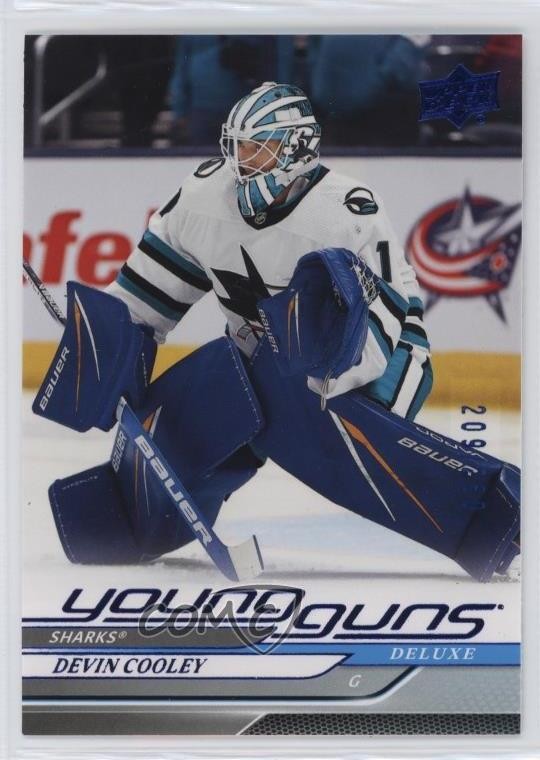 2024-25 Upper Deck Series 2 Young Guns Deluxe 209/250 Devin Cooley #473 0kr0